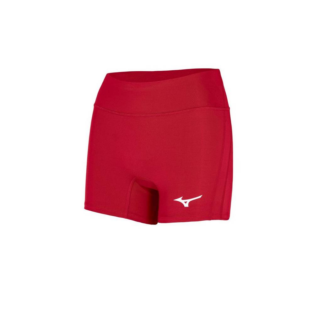 Mizuno Women's Elevated 4" Inseam Volleyball Shorts Red (440709-LAV)